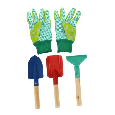 Milisten 5Pcs Gardening Tools Shovel Rake and Gloves for Encouraging Fine Motor Skills and Hands Learning Birthday Present for Boys