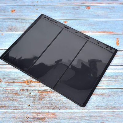 Stamp Album for 9 Holes, 10Pcs Stamp Collecting Supplies Set - Universal Collection Book with 3 Lines Design on Black Background for Standard Size Stamps