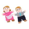 BESPORTBLE 2pcs Family Hand Puppets Cute Mother Father Puppets for Educational Role Play Storytelling and Theater Shows for Preschool and Family Fun view 1