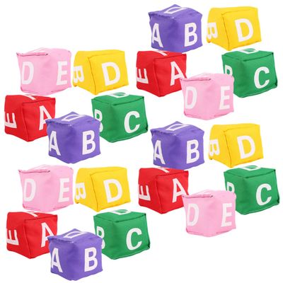 Abaodam 20pcs Educational Bean Bag Toys Alphabet Beanbags Toss Game for Boys and Girls Soft Lightweight for Boy Girl Play