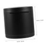 Abaodam Round Stainless Steel Money Saving Box Unbreakable Piggy Bank for Adults Compact Coin Container for Saving Cash Emergencies Matte Finish view 2