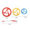BESPORTBLE 1PC Creative Rolling Hoop for Educational Wind Fun Iron Hoop Ring Promotes Hands Skills Physical Activity Red view 2