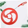 BESPORTBLE 1PC Creative Rolling Hoop for Educational Wind Fun Iron Hoop Ring Promotes Hands Skills Physical Activity Red view 3