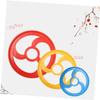 BESPORTBLE 1PC Creative Rolling Hoop for Educational Wind Fun Iron Hoop Ring Promotes Hands Skills Physical Activity Red view 4