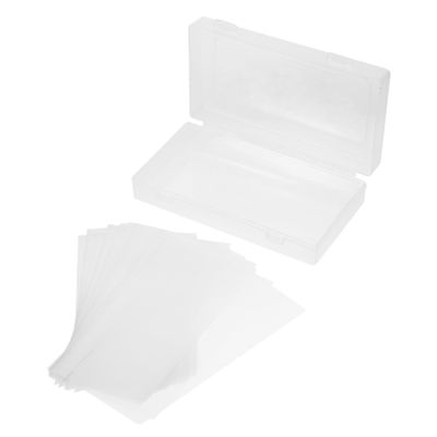 Angoily 1 Set Commemorative Banknote Sleeves with Storage Box Currency Protectors for Collectors Water Resistant Bag for Bills Stamps and Ticket Preservation