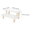 CVUTOVO Figurines Display Rack Wooden Desktop Ornament Stand Shelf for Desk Smooth Surface Stable for Living Room Decor view 2