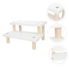 CVUTOVO Figurines Display Rack Wooden Desktop Ornament Stand Shelf for Desk Smooth Surface Stable for Living Room Decor view 4