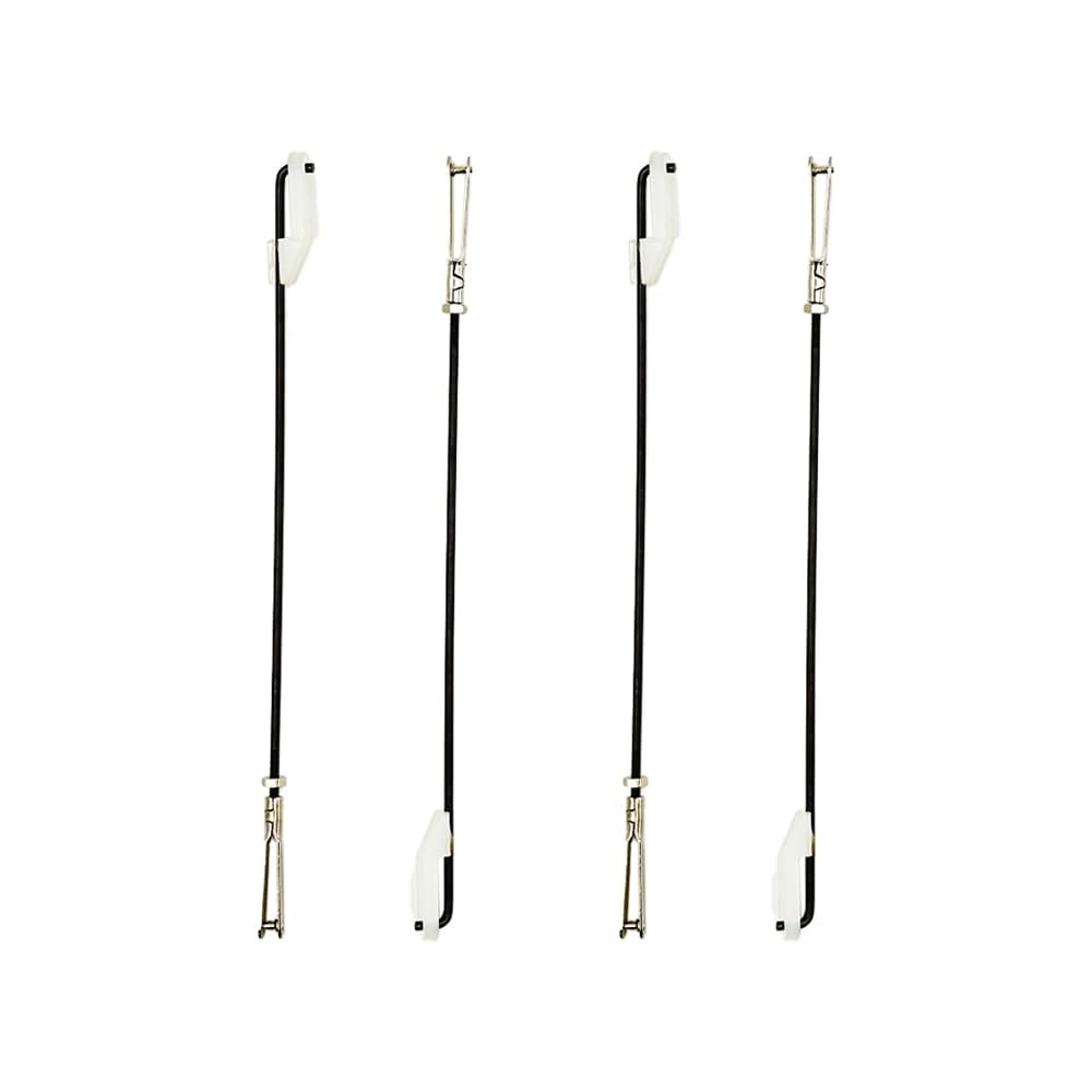 4PCS RC Airplane Metal Clip with Push Rod Connecting Rod and Swing Keeper for RC Airplane Helicopter DIY Model Plane Fixed Wing Parts Aircraft Connection Accessories (M2x120mm)