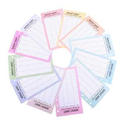 DOITOOL 48sheets Ring Savings Challenge Sheets Binder Budget Sheets for Money Saving