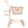 Roma Prams: Teddy Shopping Trolley - Beige & Bear, Push Cart, Removable Grocery Storage Basket, Swivel Wheels, Doll Accessory, Roleplay Toy, Kids 3+ view 2