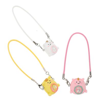BCOATH 3Pcs Miniature Doll Crossbody Bag Cute Unicorn Design Lightweight Doll Accessory for Dressing Up Collecting for Dollhouse Scenes