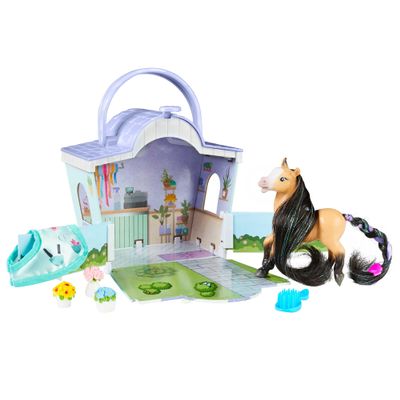 Breyer Mane Beauty |Li'l Beauties Flower Shop Playset | Brushable Mane and Tail | Model B-MB-10426