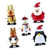 BESPORTBLE 5Pcs Santa Snowman Clockwork Walking Christmas Party Favors for Fun with and Engaging Movement view 1