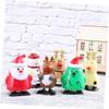 BESPORTBLE 5Pcs Santa Snowman Clockwork Walking Christmas Party Favors for Fun with and Engaging Movement view 3