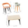 Abaodam 1 Set Simulated Furniture Doll House Furniture Table Chairs Dining Chair Mini Furniture Models Mini Furniture Item Playhouse Furniture Miniature Chairs Tiny Furniture Wood view 2