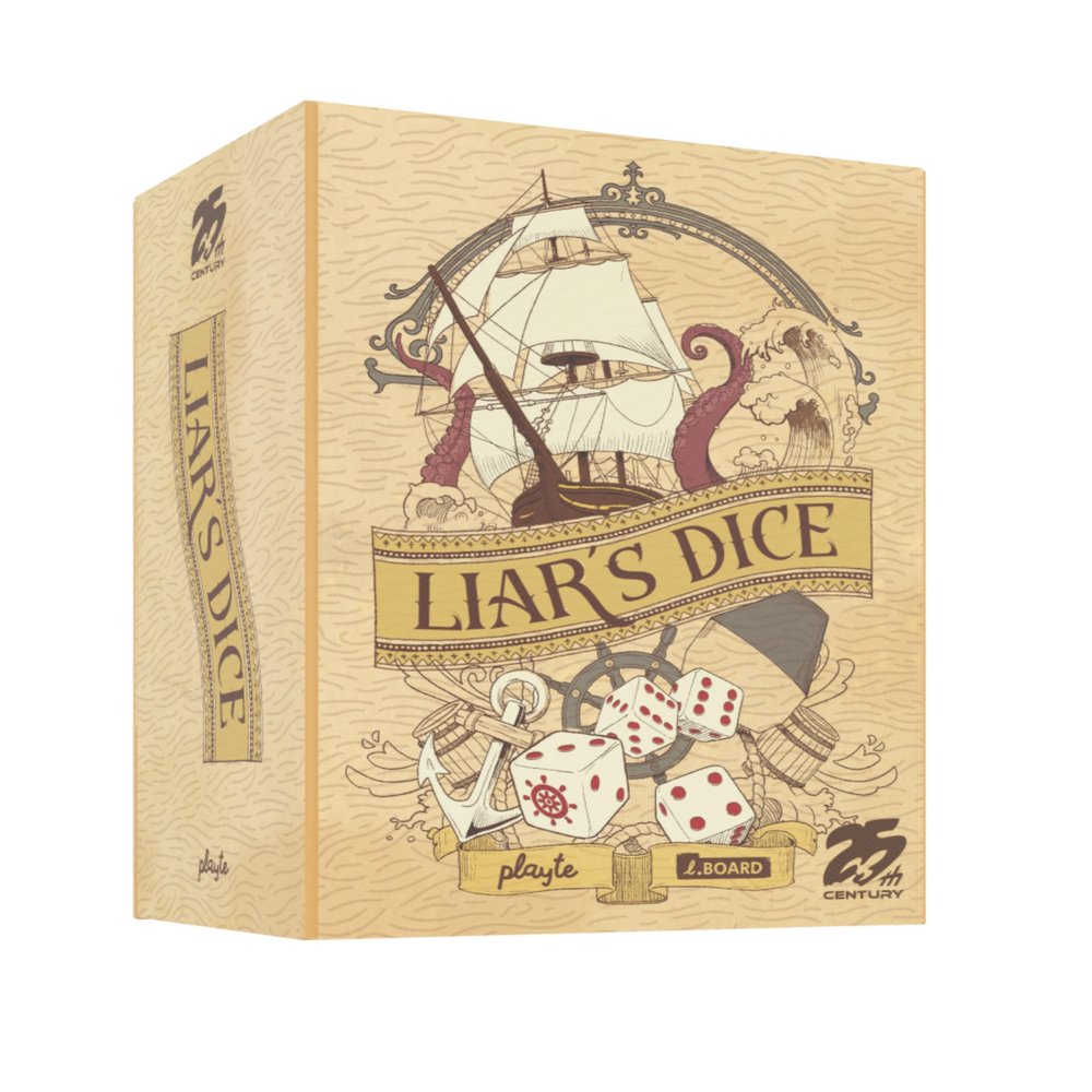 25th Century Games Liars Dice Game Fast-Paced Bluffing Dice Game for 26 Players, Ages 8