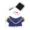 HONMEET 1Set Graduation Bear Doll Outfit Plush Clothes with Cap Gown Certificate for Celebrating Graduation Milestones for Plush Dolls Accessory view 2