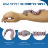 6 Pack 3D Printed Snake Toys , Articulated Multicolor Fidget Snakes Flexible 3D Printed Animals, Collectible Animal Figures, Halloween Home Office Executive Desk Decor, Christmas 3D Print Toy 2025 view 3