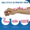 6 Pack 3D Printed Snake Toys , Articulated Multicolor Fidget Snakes Flexible 3D Printed Animals, Collectible Animal Figures, Halloween Home Office Executive Desk Decor, Christmas 3D Print Toy 2025 view 3