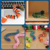 6 Pack 3D Printed Snake Toys , Articulated Multicolor Fidget Snakes Flexible 3D Printed Animals, Collectible Animal Figures, Halloween Home Office Executive Desk Decor, Christmas 3D Print Toy 2025 view 4