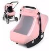 Montesy Infant Canopy with Soft & Breathable Window, Baby Strollers Guard for Boys Girls Windproof Carry Basket Sleeve view 3