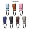4-Pack of Leather-Style Stroller Accessories, Stroller Hooks for Hanging Diaper Bags,Universal Hooks (Brown) view 3