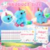 37 Pcs Adopt A Unicorn Party Favors Include 12 Mini Unicorns Stuffed Animals 12 Foldable Paper Boxes 12 Adoption Cards 1 Adoption Signs Mini Stuffed Animals Bulk for Adopt A Unicorn Animal Favors view 2