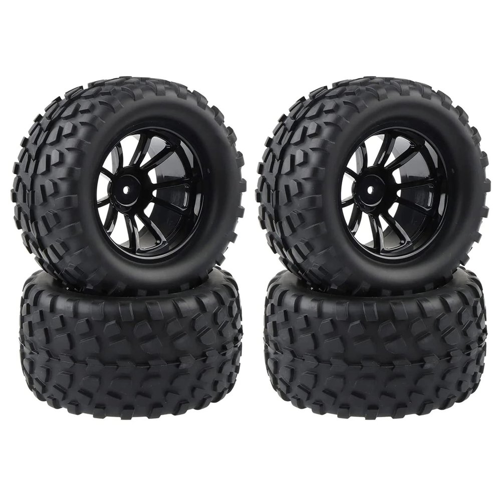 130MM 1/10 RC Monster Truck Buggy Tire Tyre Wheel Foam Inserts 12mm Hex for Traxxas Arrma Redcat HSP HPI Tamiya Kyosho