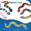 6 Pack 3D Printed Snake Toys , Articulated Multicolor Fidget Snakes Flexible 3D Printed Animals, Collectible Animal Figures, Halloween Home Office Executive Desk Decor, Christmas 3D Print Toy 2025 view 2