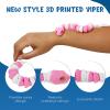 6 Pack 3D Printed Snake Toys , Articulated Multicolor Fidget Snakes Flexible 3D Printed Animals, Collectible Animal Figures, Halloween Home Office Executive Desk Decor, Christmas 3D Print Toy 2025 view 3