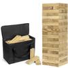 Giant Wooden  60 Jumbo Pine Blocks with Durable Carrying Case  Stacks Over 5 Feet Tall  Outdoor Party & Lawn Game view 1