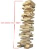 Giant Wooden  60 Jumbo Pine Blocks with Durable Carrying Case  Stacks Over 5 Feet Tall  Outdoor Party & Lawn Game view 3