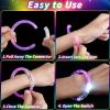 120 Pcs Glow in the Dark Party Supplies with Light up Glasses LED Bracelets 10 Neon Colors Glow Stick Bracelet Flashing Glasses for Kids Adult Rave Birthday Wedding Halloween Christmas Party Toys Favors view 4