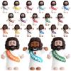 AMZFAVOR 25pcs Little Jesus Figures, Multicolor Mini Figurines in Bulk, Tiny Baby Jesus Rubber Toys to Hide and Seek for Valentine's Day Gifts, Easter Egg Hunts, Sunday School Supplies, Kids & Adults view 1