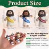 AMZFAVOR 25pcs Little Jesus Figures, Multicolor Mini Figurines in Bulk, Tiny Baby Jesus Rubber Toys to Hide and Seek for Valentine's Day Gifts, Easter Egg Hunts, Sunday School Supplies, Kids & Adults view 2