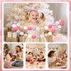 GOGOSO Ball Pit Balls for Toddlers Dogs Baby, 2.2 Inch Pastel Play Ball Toys Kid Ballpit, Bounse House, Birthday, Tent, Party,100 pcs, Pink Gold view 3