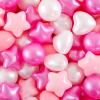 Heopeis Ball Pit Balls Stars and Hearts 100 200 500 1000 Plastic Balls for Toddlers Phthalate Free BPA Free Crush Proof Balls in Reusable Play Toys for Kids with Storage Bag Indoor Outdoor view 1
