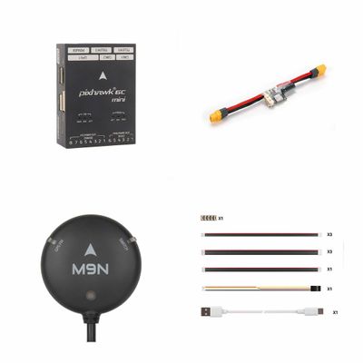 Pixhawk 6C Mini Flight Controller  STM32H743 480MHz Autopilot, Dual IMU, MS5611, PX4 & ArduPilot Compatible  Mini Drone Controller for UAV, VTOL, DIY RC (Model A + PM02 + M9N)