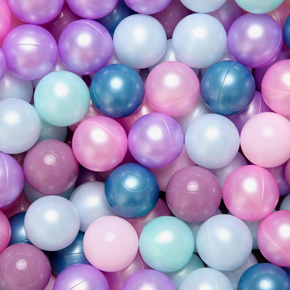 GOGOSO Ball Pit Balls for Toddlers Dogs Baby, 2.2 Inch Pastel Play Ball Toys Kid Ballpit, Bounse House, Birthday, Tent, Party,100 pcs, Green Mermaid