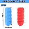 2pcs Spiky Pain Fidget Keychains, Portable Hard Spiky Sensory Stim Toys for Stress Lowering & Focus Adults Novelty Gifts Fidget Keychain for Home Office Travel(Blue, Red) view 2