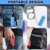 2pcs Spiky Pain Fidget Keychains, Portable Hard Spiky Sensory Stim Toys for Stress Lowering & Focus Adults Novelty Gifts Fidget Keychain for Home Office Travel(Blue, Red) view 3