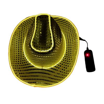 YFAFA Vacation Hats Glowing Panama Hat Glinting Sequins for Girl Teens Hats for Carnivals Music Festival
