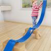 15 Ft Flexible Race Car Track for Kids, Double-Sided Racetrack for 1:64 Diecast Cars Toys, Rolls Up Portable Race Tracks with 4 Car & Suction Cups, Birthday Gifts for Boys Girls Ages 3-5 5-7, Blue view 3