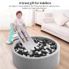 Heopeis Ball Pit Balls Stars and Hearts 100 200 500 1000 Plastic Balls for Toddlers Phthalate Free BPA Free Crush Proof Balls in Reusable Play Toys for Kids with Storage Bag Indoor Outdoor view 4