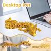 Flavery 3D Printed Dragon - 24 inch Large Pearly Sheen Articulated Dragon Fidget Toy, 3D Printed Gift for Birthday, Figurine Decor(Gold) view 4