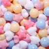 Heopeis Ball Pit Balls Stars and Hearts 100 200 500 1000 Plastic Balls for Toddlers Phthalate Free BPA Free Crush Proof Balls in Reusable Play Toys for Kids with Storage Bag Indoor Outdoor view 1