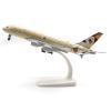 DBEIXIWEI 1:300 Scale Etihad Airlines A380 Finished Alloy Model Die-cast Airplane Airshow Model Mini Aircraft Aviation Miniature view 4