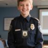2 PCS Police Badge Pretend Play Toys Set with Chain and Belt Clip for Kids Dress Up Game, Detective Role Play view 4