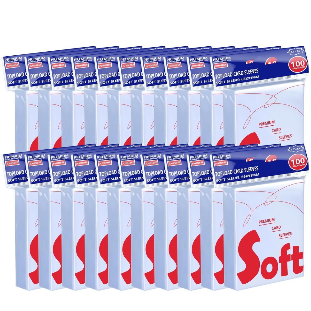 2000ct Card Sleeves - OPP Penny Sleeve for Trading Cards - Premium Toploader Inner - Fit 2.5"x3.5" Standard Trading Sports Game Cards - Ideal for Card Enthusiasts (2000 Pcs)