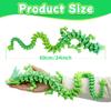 Flavery 3D Printed Dragon - 24 inch Large Pearly Sheen Articulated Dragon Fidget Toy, 3D Printed Gift for Birthday, Figurine Decor(Summer Rainbow) view 2